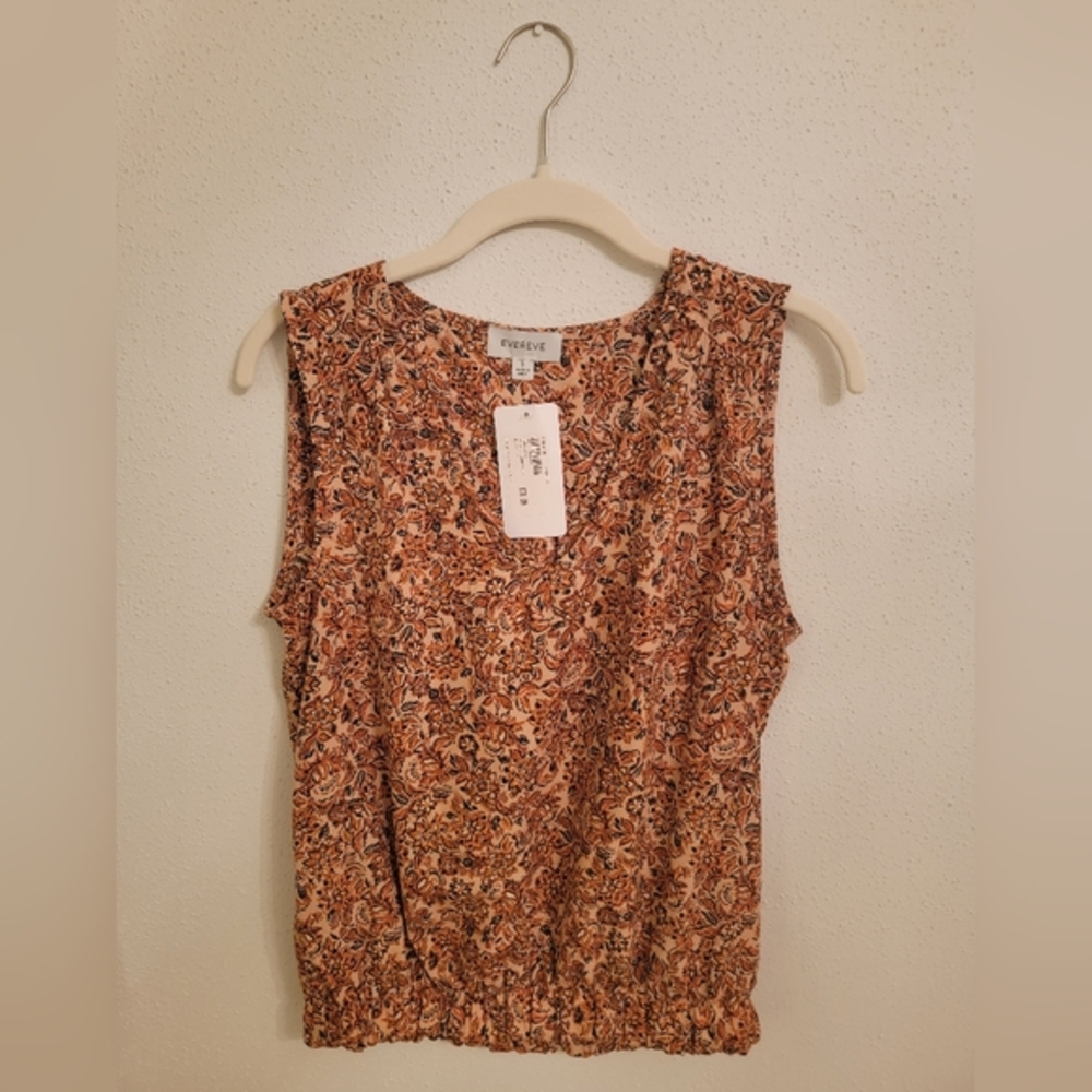 EVEREVE Sleeveless V-neck top blouse